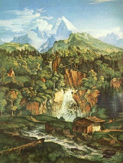 Adrian Ludwig Richter Der Watzmann oil painting image